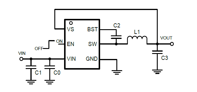 3.8V-32V输入，5.0V/2A输出，1.1MHz频率，低EMI，超低功耗同步降压DCDC转换器