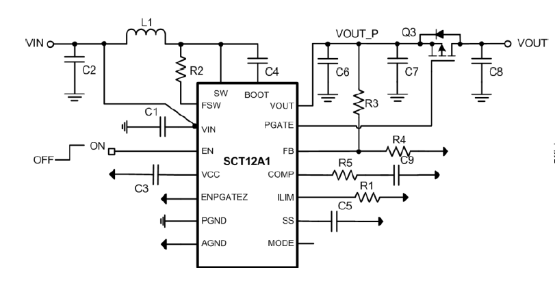 2.7V-14V输入，30W高效全集成同步升压DCDC转换器， 具有输出断开控制